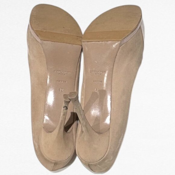 Yves Saint Laurent Patent Leather and Suede Tribtoo Pumps Nude/Camel Size EU 42 - Picture 9 of 14